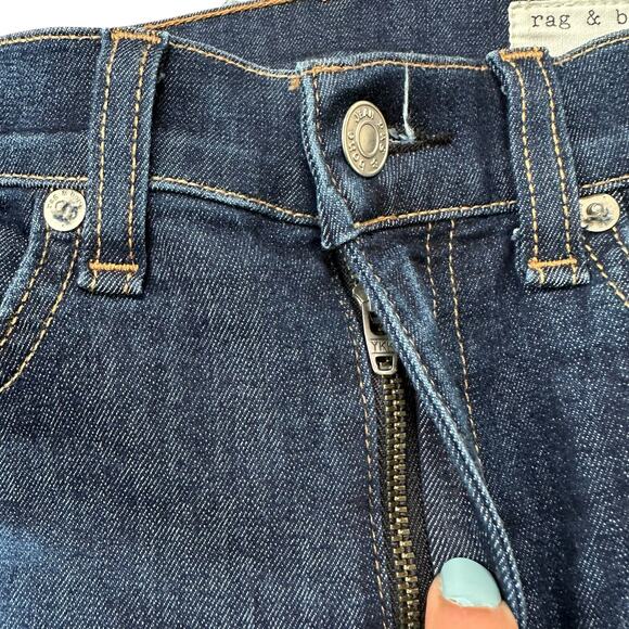 RAG & BONE Mad River 10 Inch Ankle Skinny Jeans Women's Size 25 Stretch Slimming - Picture 9 of 13